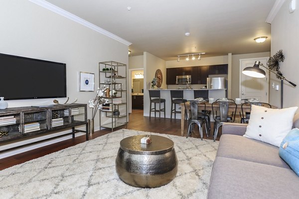 living room at Outlook at Pilot Butte Apartments