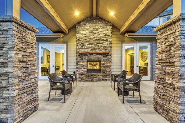 patio at Outlook at Pilot Butte Apartments