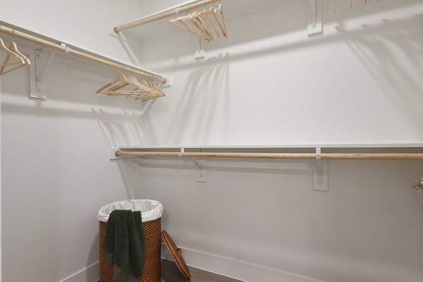Closet with ample shelving and storage options at Lenox Grandview Apartments