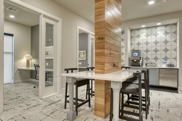 Luxurious clubhouse with modern seating and stylish decor at Lenox Grandview Apartments, ideal for gatherings and events