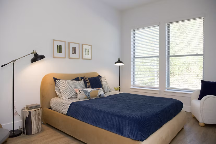 bedroom at Novel Mallard Creek Apartments