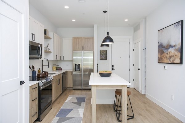 kitchen at Novel Mallard Creek Apartments