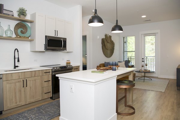 kitchen at Novel Mallard Creek Apartments