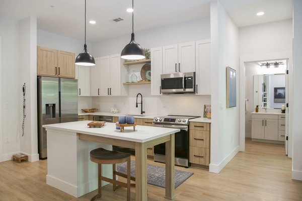 kitchen at Novel Mallard Creek Apartments