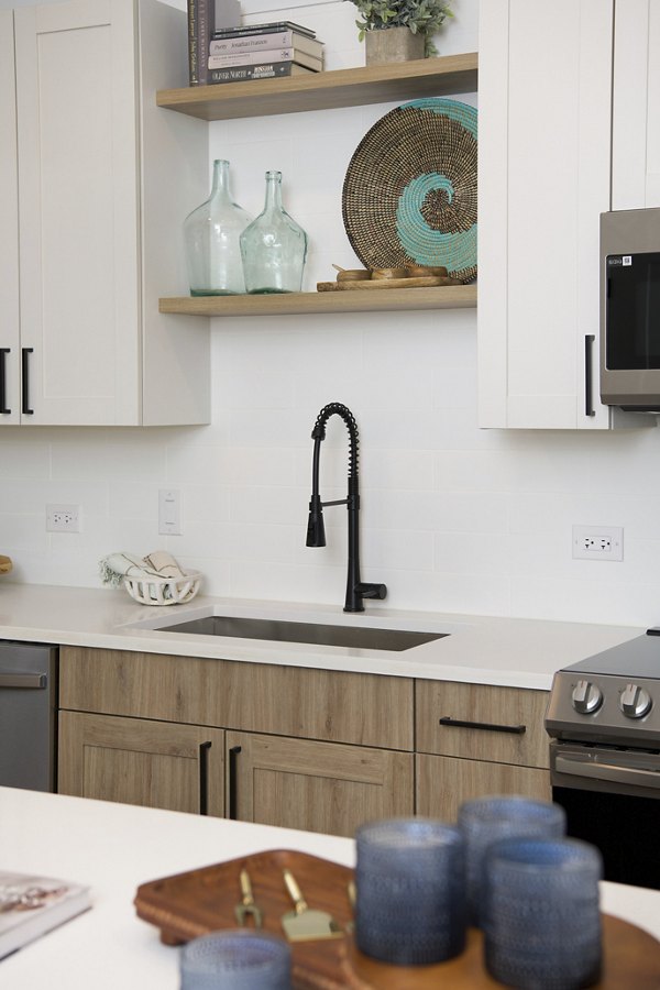 kitchen at Novel Mallard Creek Apartments