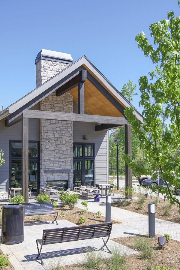 patio at Novel Mallard Creek Apartments