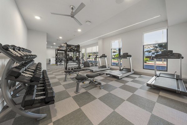 State-of-the-art fitness center featuring modern equipment at Vero Tempe Apartments for luxury living