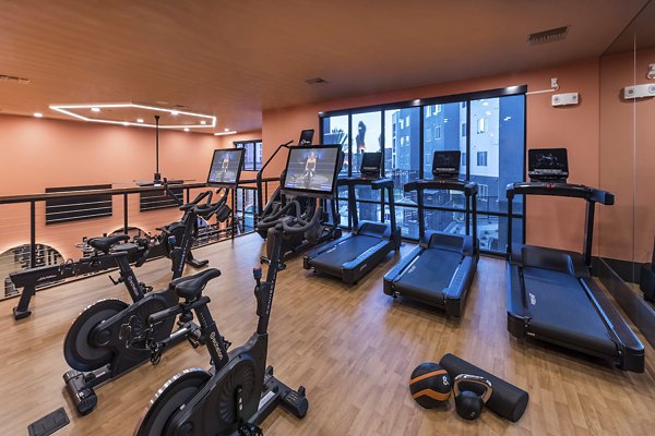 State-of-the-art fitness center with modern equipment at Marlowe Centennial Hills Apartments