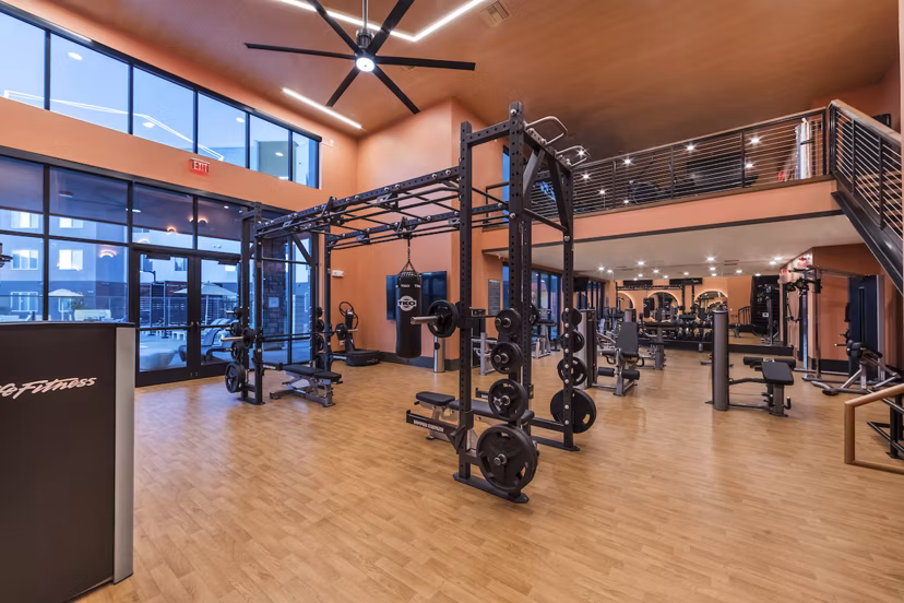 State-of-the-art fitness center featuring modern equipment at Marlowe Centennial Hills Apartments