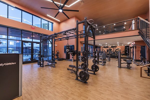 fitness center at Marlowe Centennial Hills Apartments