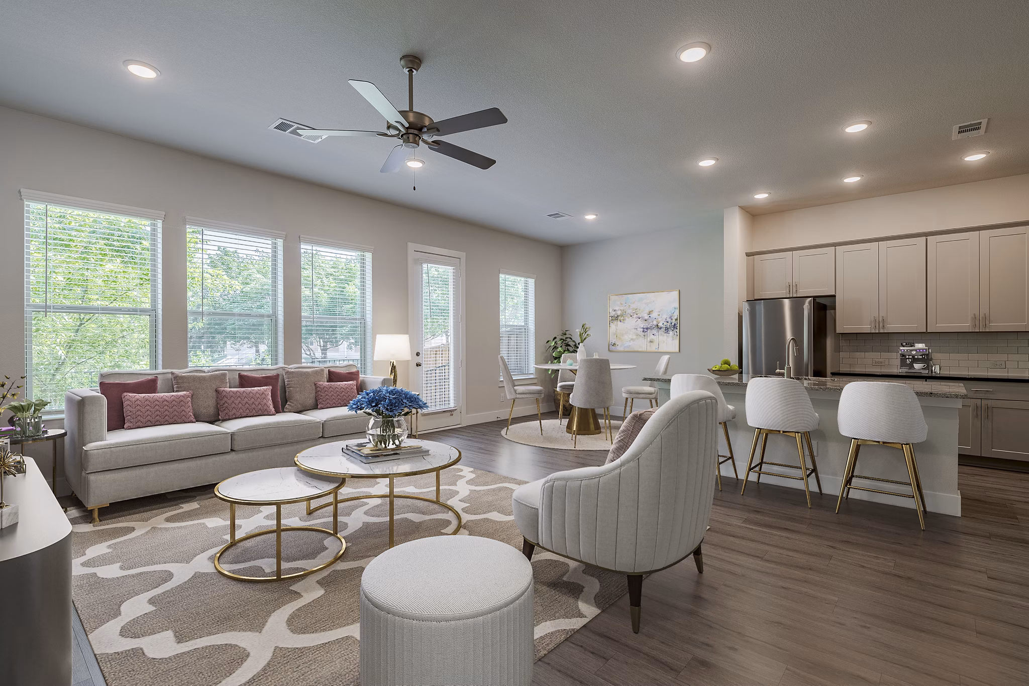 rendering at Echelon at Reverchon Bluffs Apartments