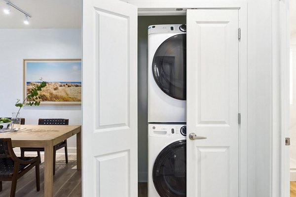 laundry room at Broadstone Uptown Apartments