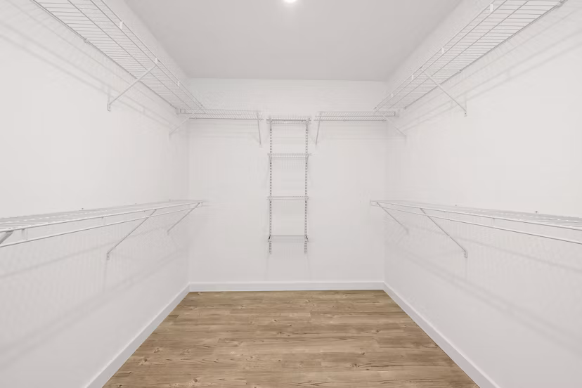 bedroom closet at Ltd. Findlay Apartments