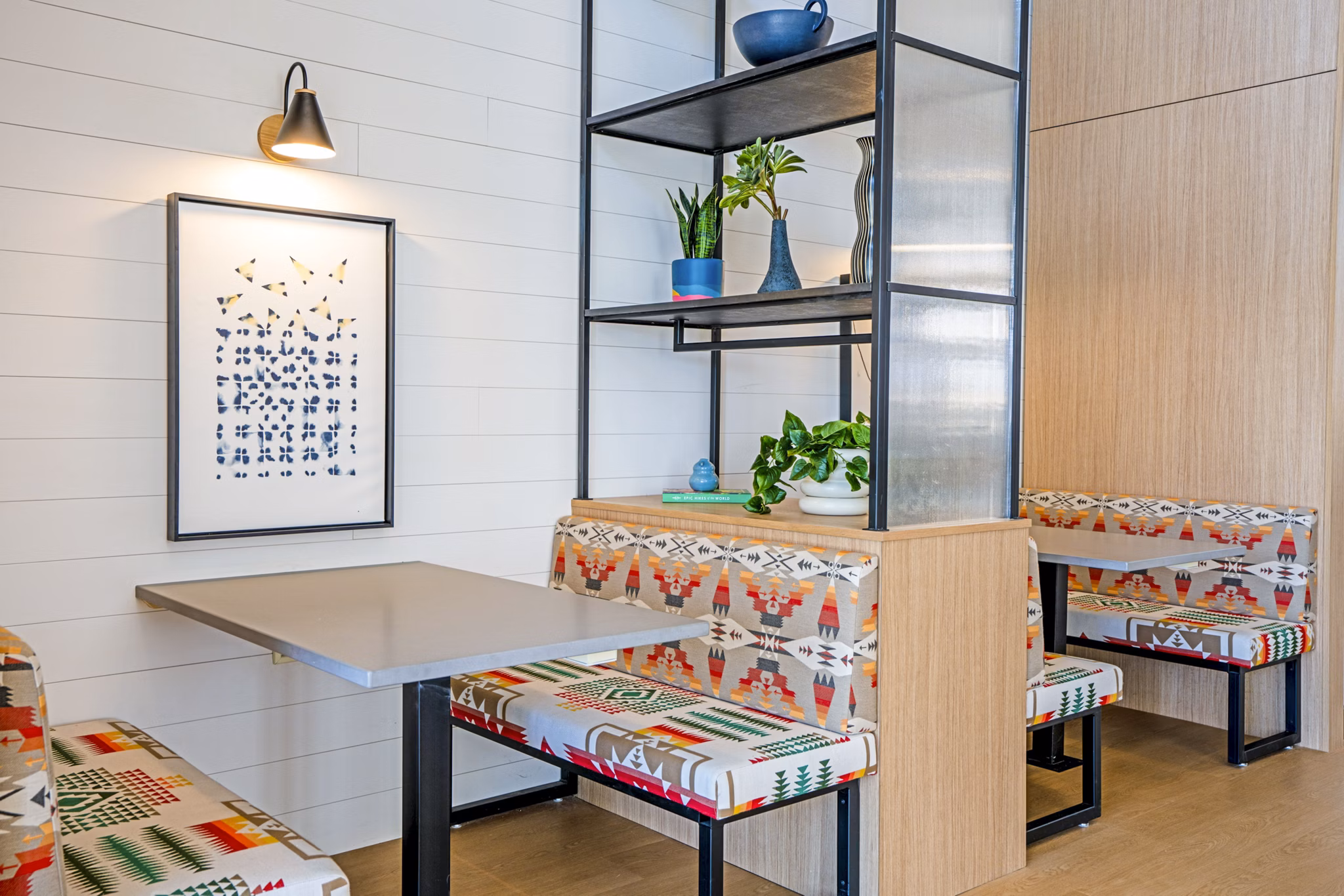 Contemporary clubhouse for relaxation and events at Lariat Apartments