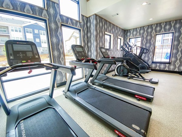 fitness center at Lariat Apartments