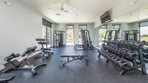 fitness center at Railway Flats Apartments