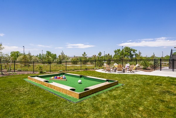 Spacious recreational area featuring modern design at Railway Flats Apartments, ideal for leisure and social activities