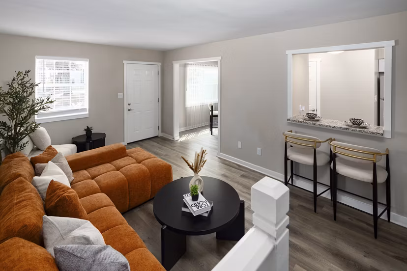 living room at Ellwood Pines Apartments
