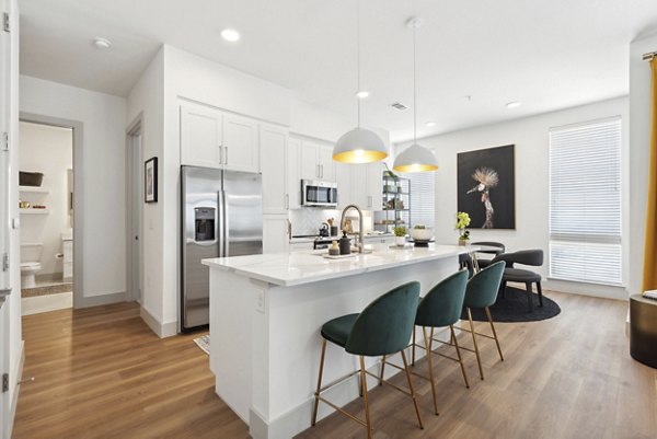 kitchen at Belt + Main Apartments