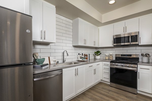 kitchen at Delhaven Pointe Apartments