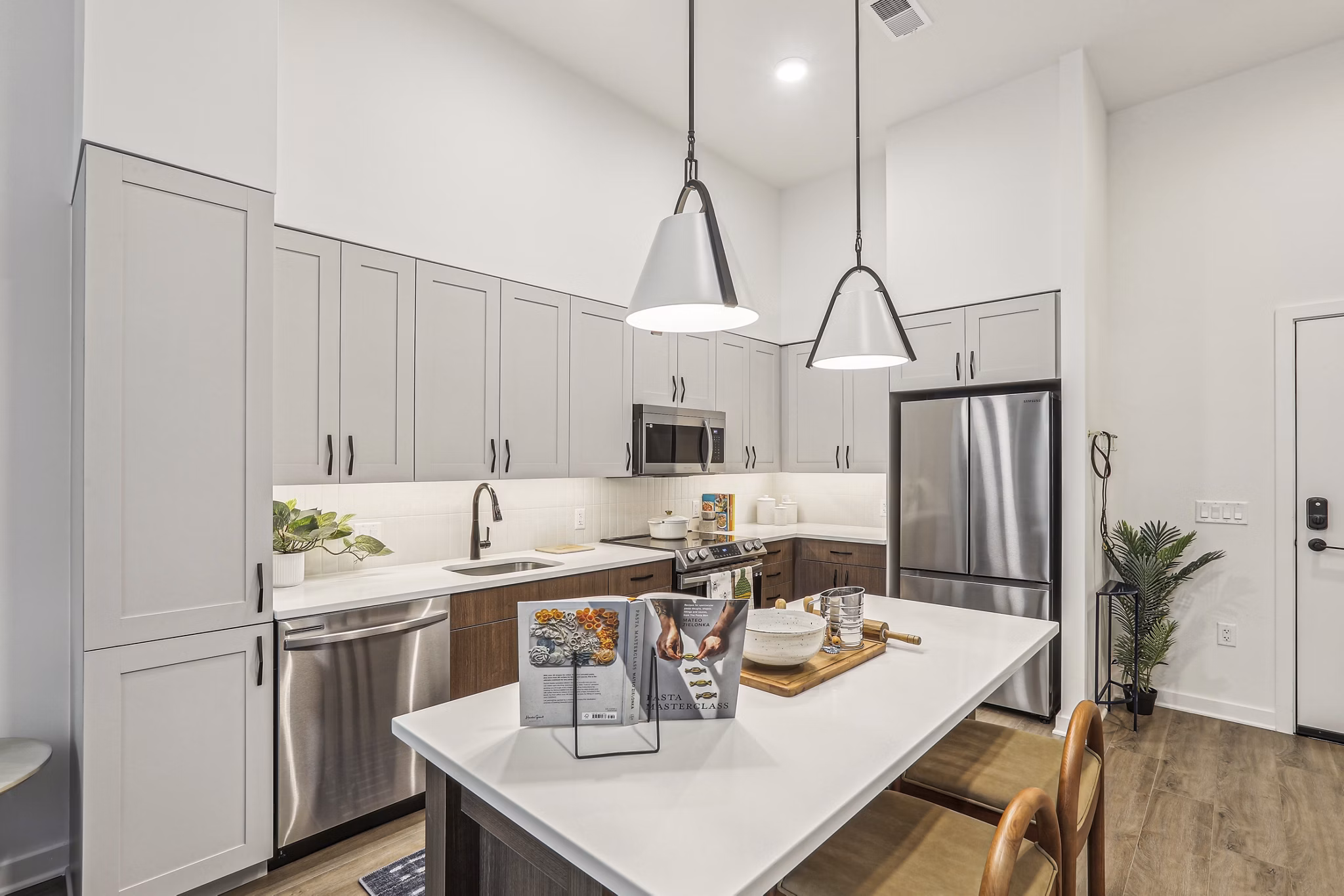 kitchen at The Iris Apartments 