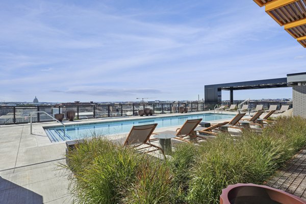 pool at The Iris Apartments 