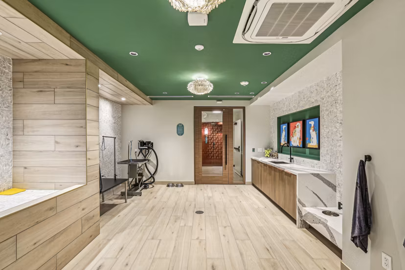 dog wash station at The Iris Apartments 