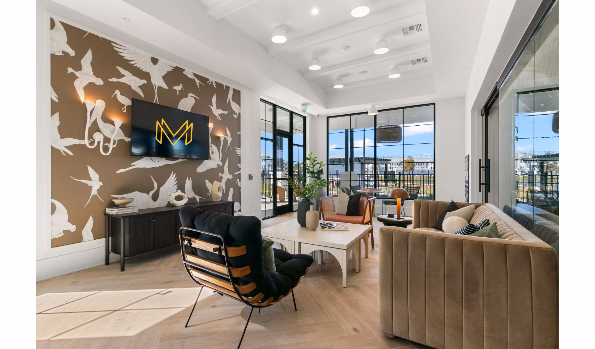 clubhouse at Marlowe Live Oak Apartments 