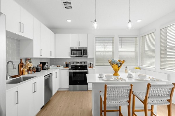 kitchen at Marlowe Live Oak Apartments 