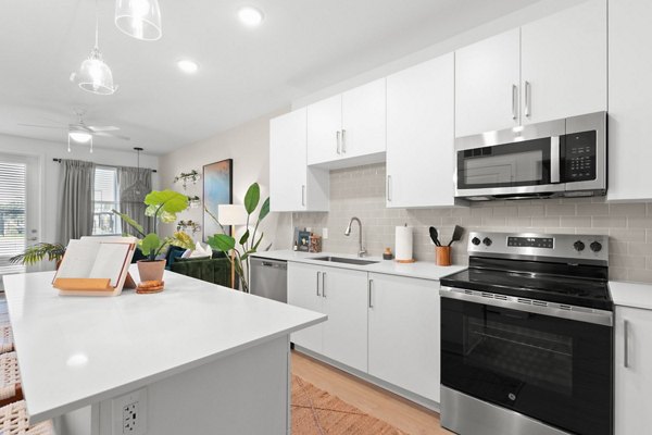 kitchen at Marlowe Live Oak Apartments 