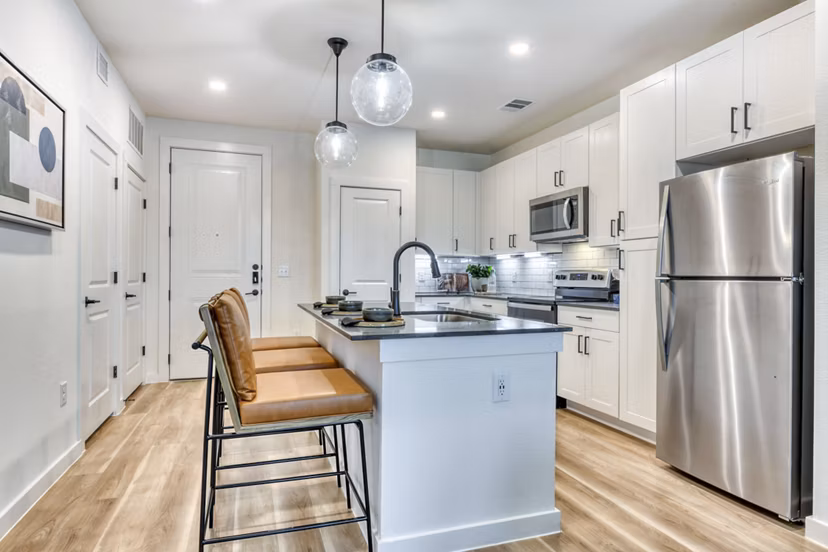 kitchen at Gateway to Gruene Apartments