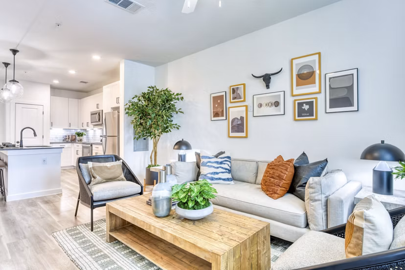 living room at Gateway to Gruene Apartment