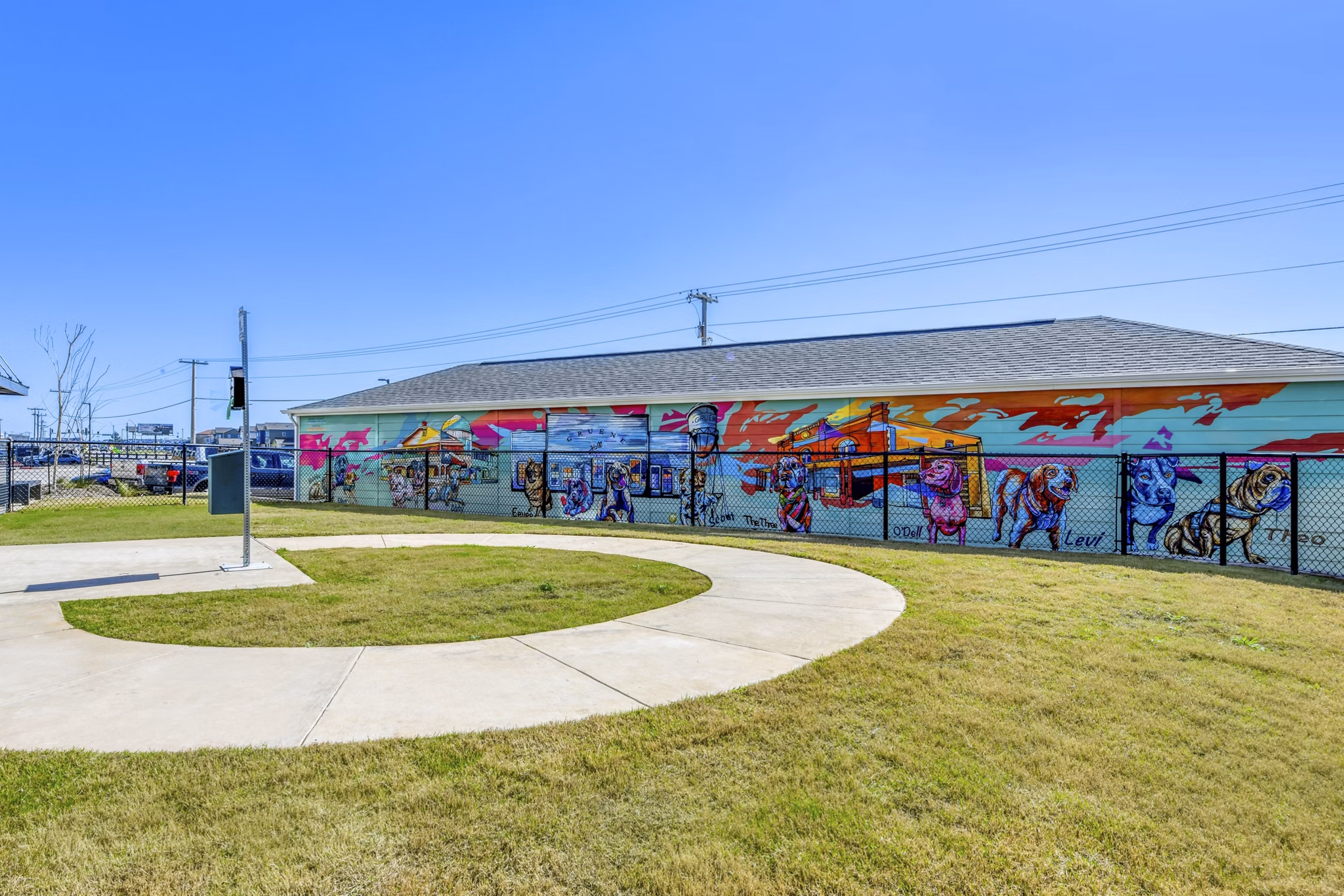 dog park at Gateway to Gruene Apartments