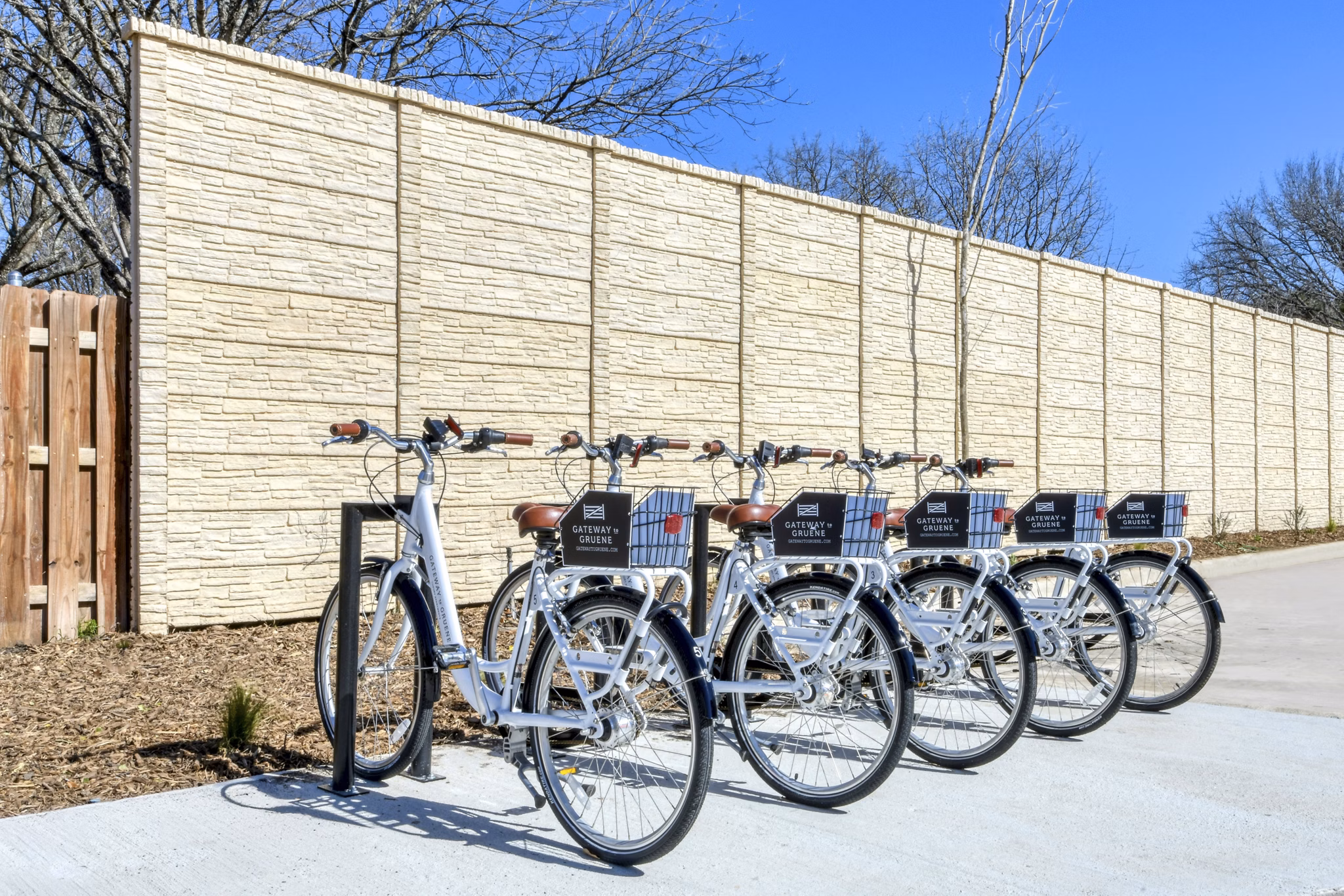 bike rack at Gateway to Gruene Apartments