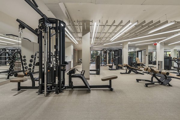 fitness center at The Monde Scottsdale Apartments 