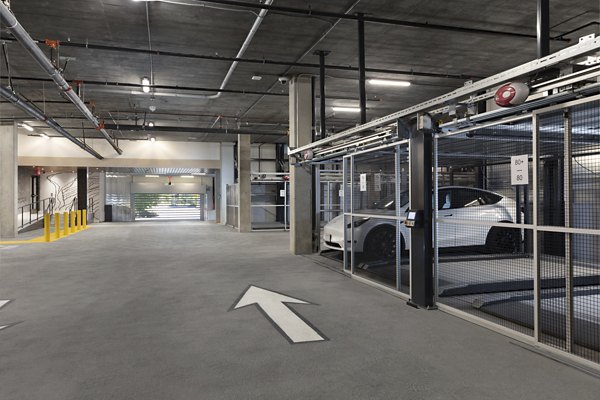 Car care station at Vasara Apartments: Convenient amenity for residents to maintain vehicles at this luxury Greystar property