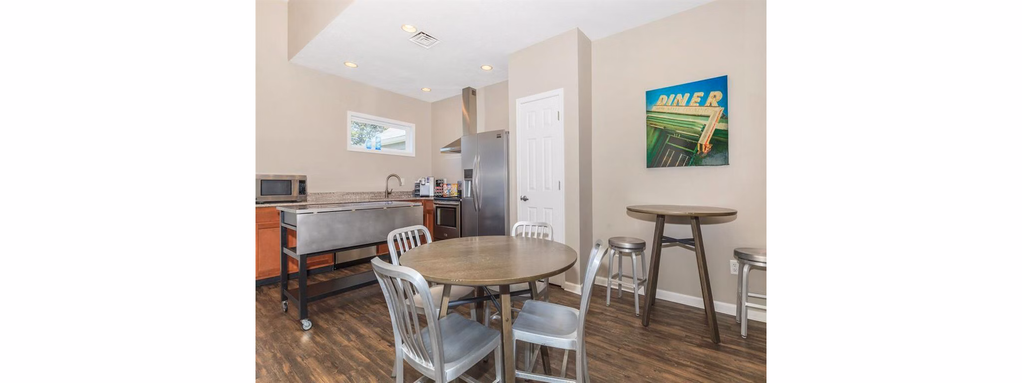 Spacious clubhouse featuring modern amenities at The M Club Apartments