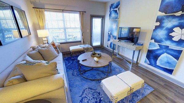 living room at Indigo at Cross Creek Apartments