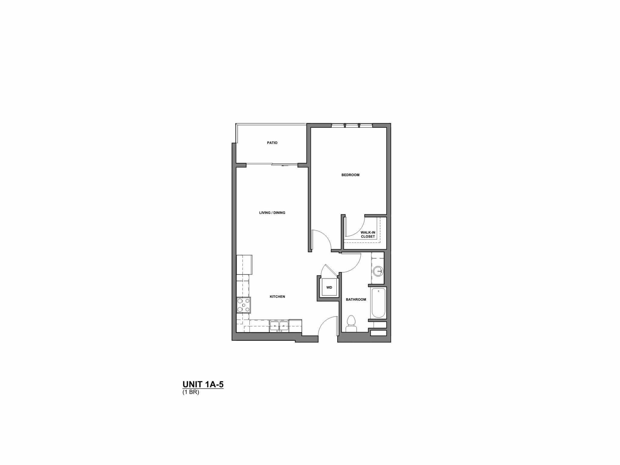 1A-5 floorplans at Lumia Apartments