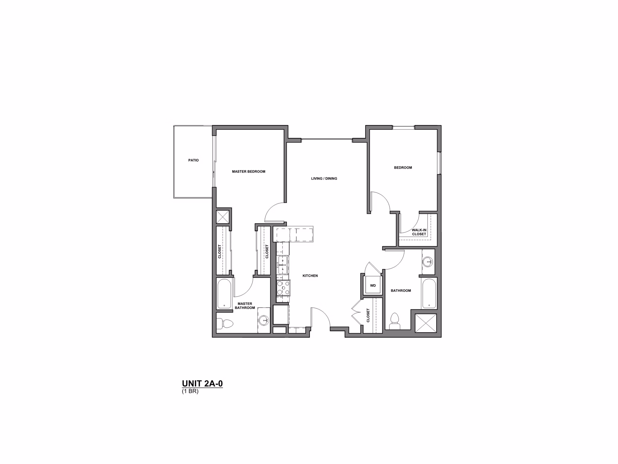 2A-0 floorplans at Lumia Apartments