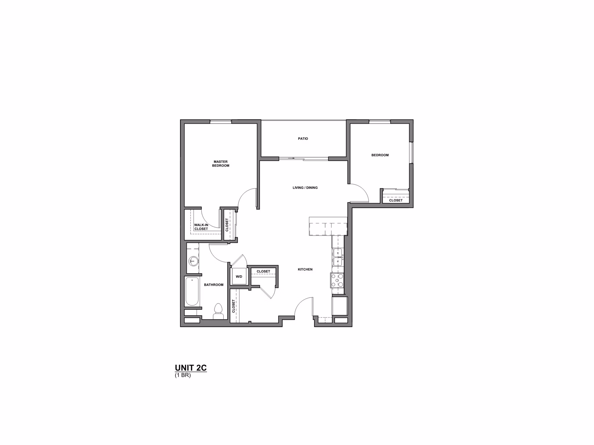 2C floorplans at Lumia Apartments