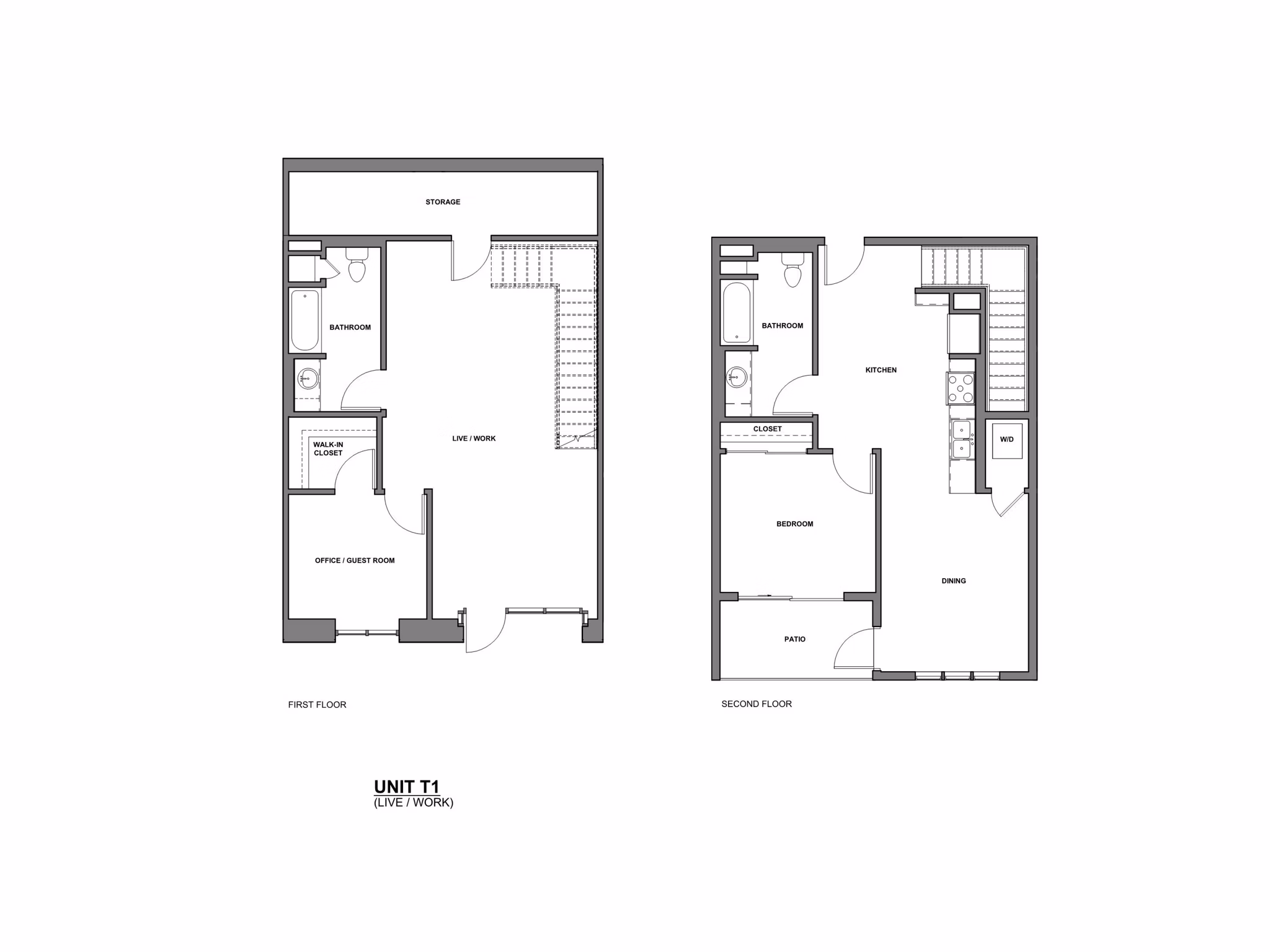 LIVEWORKLOFT floorplans at Lumia Apartments