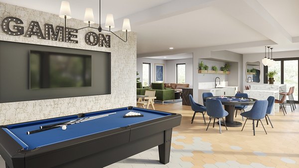 game room at Lumia Apartments