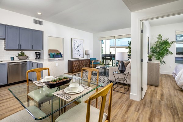 dining room at Lumia Apartments