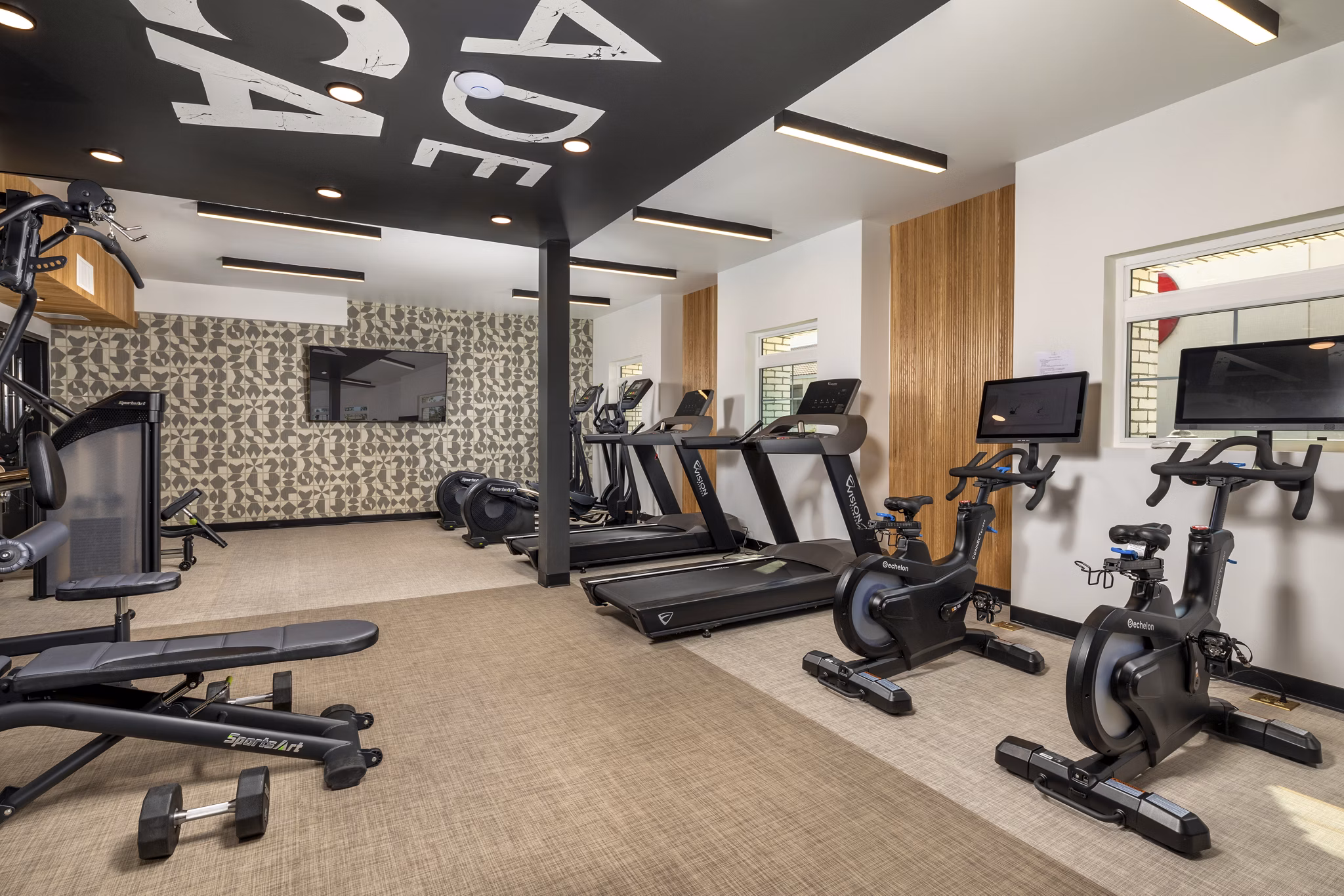 fitness center at Lumia Apartments 
