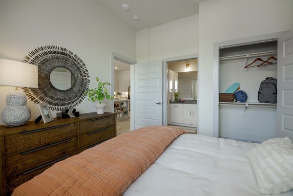 bedroom at The Janis Apartments