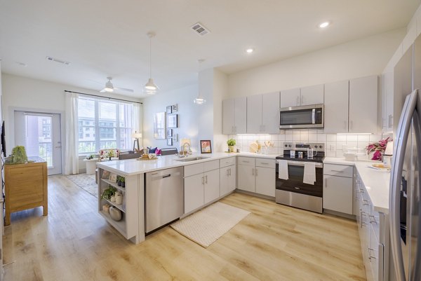 kitchen at The Janis Apartments