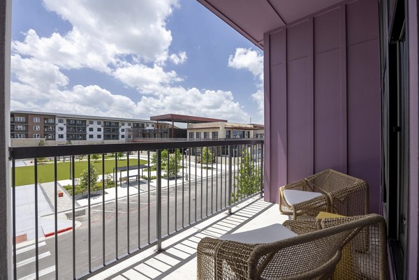 patio balcony at The Janis Apartments