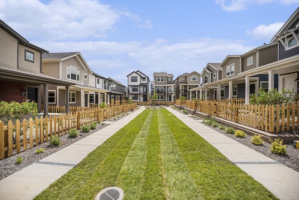 exterior at The Cottages at Erie Commons Apartments