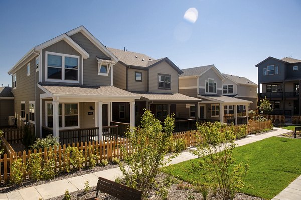 exterior at The Cottages at Erie Commons Apartments